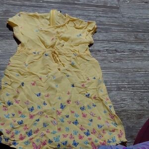 GAP Yellow Rayon Dress